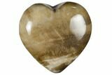 Polished, Triassic Petrified Wood Heart - Madagascar #115505-1